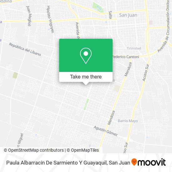 Mapa de Paula Albarracín De Sarmiento Y Guayaquil