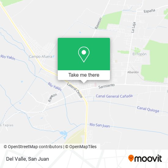 Mapa de Del Valle