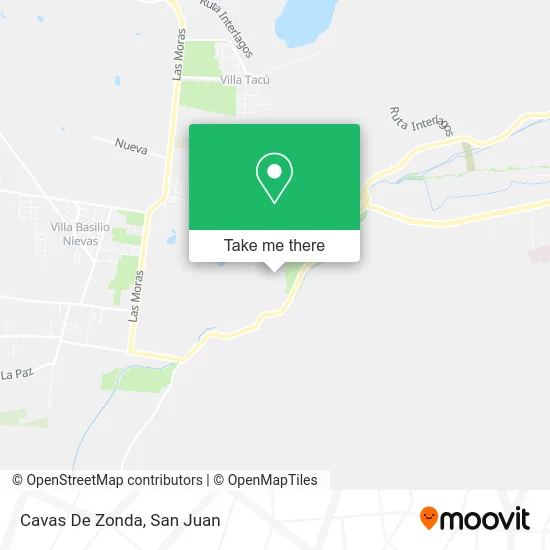 Cavas De Zonda map