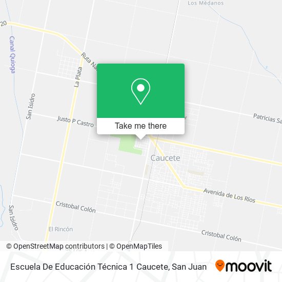 Escuela De Educación Técnica 1 Caucete map