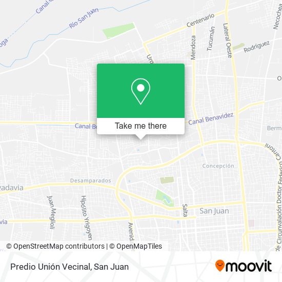 Predio Unión Vecinal map