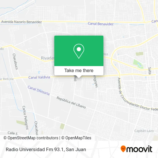 Radio Universidad Fm 93.1 map