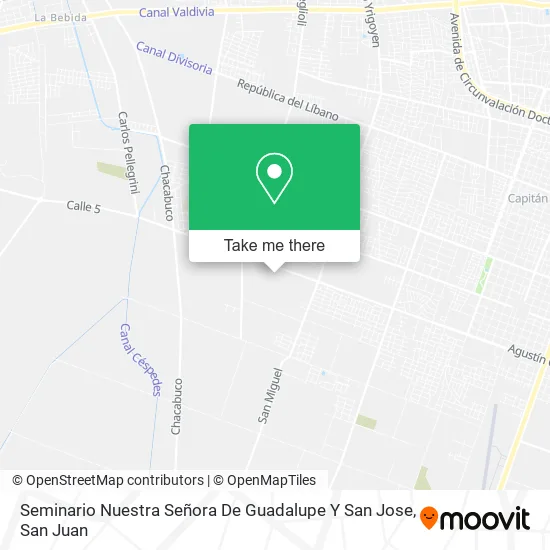 Seminario Nuestra Señora De Guadalupe Y San Jose map