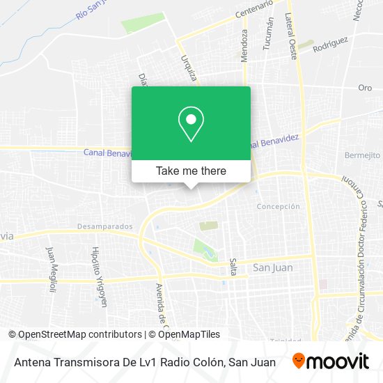 Antena Transmisora De Lv1 Radio Colón map