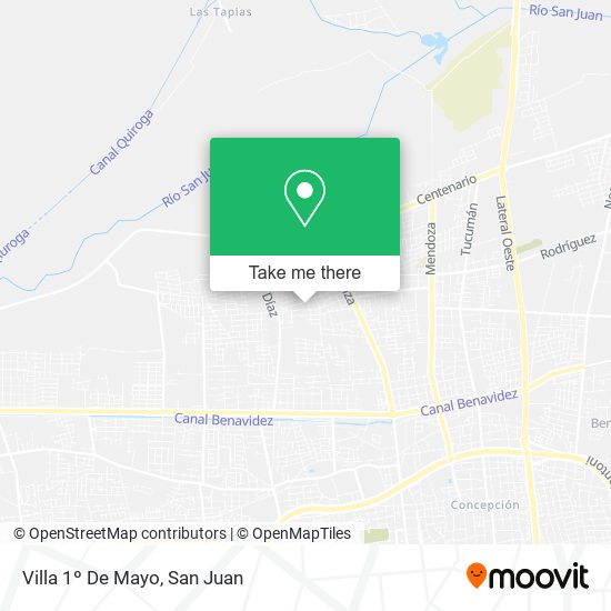 Villa 1º De Mayo map