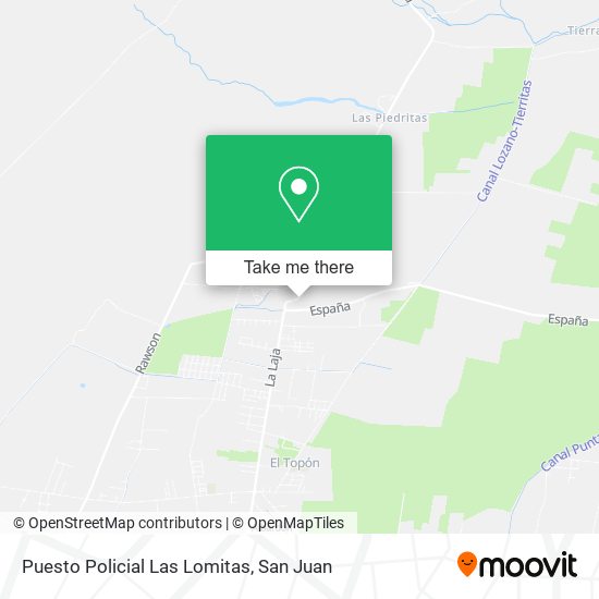 Puesto Policial Las Lomitas map