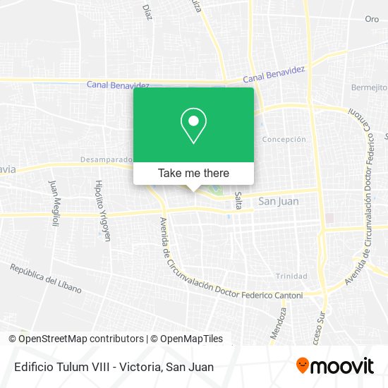 Edificio Tulum VIII - Victoria map