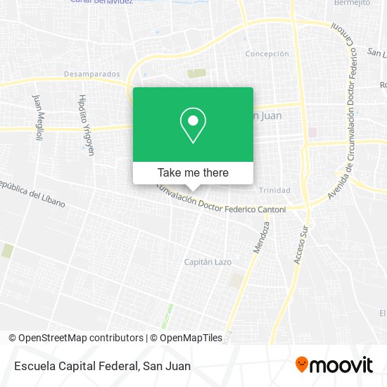 Escuela Capital Federal map