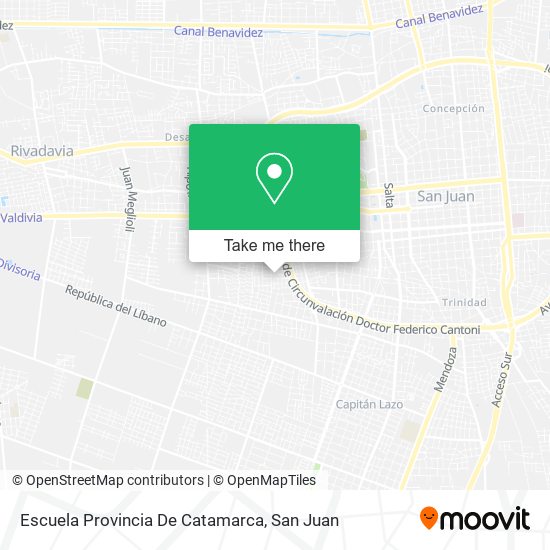 Mapa de Escuela Provincia De Catamarca