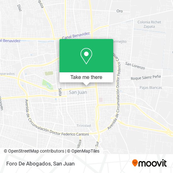 Foro De Abogados map