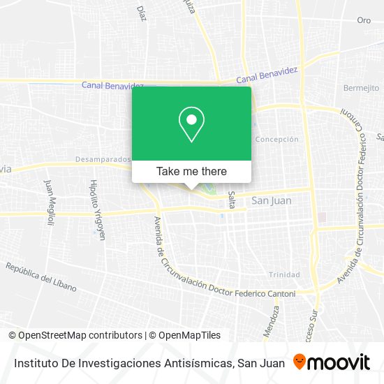 Instituto De Investigaciones Antisísmicas map