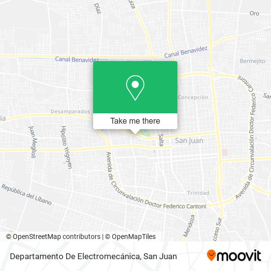 Mapa de Departamento De Electromecánica