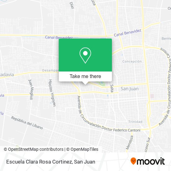 Escuela Clara Rosa Cortinez map