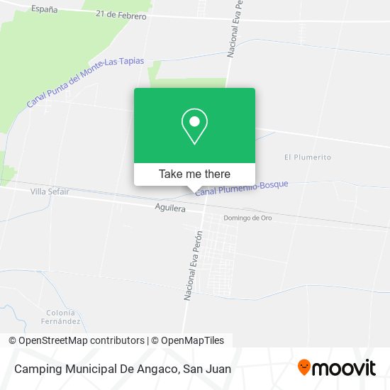 Camping Municipal De Angaco map