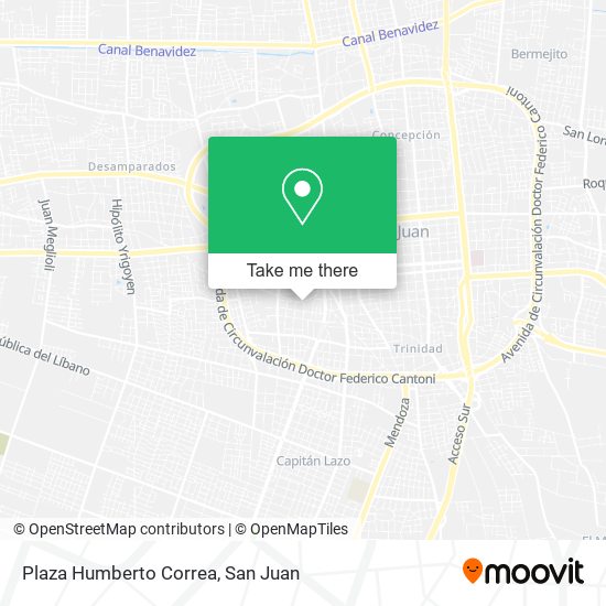 Plaza Humberto Correa map