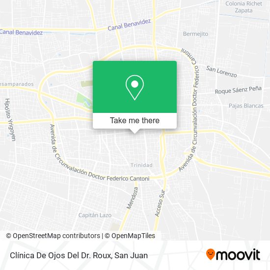 Clínica De Ojos Del Dr. Roux map