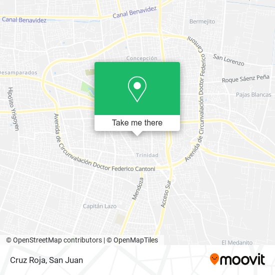 Mapa de Cruz Roja