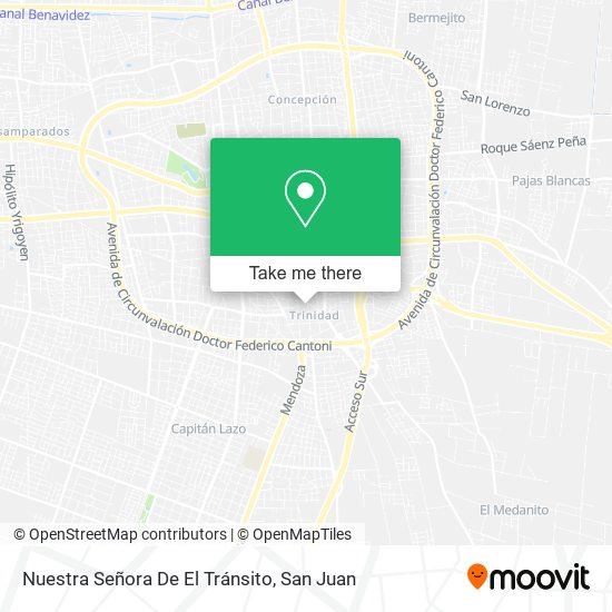 Mapa de Nuestra Señora De El Tránsito