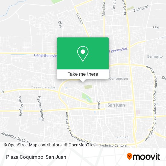 Mapa de Plaza Coquimbo