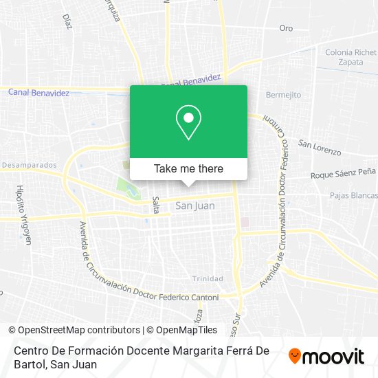 Centro De Formación Docente Margarita Ferrá De Bartol map