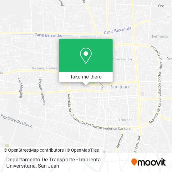 Departamento De Transporte - Imprenta Universitaria map