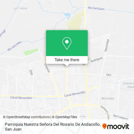 Mapa de Parroquia Nuestra Señora Del Rosario De Andacollo