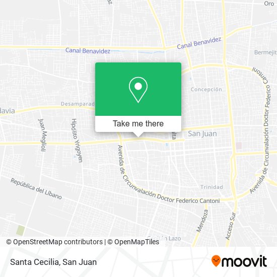 Mapa de Santa Cecilia