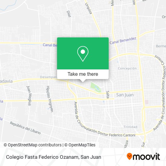 Colegio Fasta Federico Ozanam map