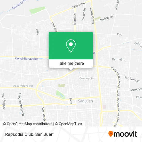 Rapsodia Club map