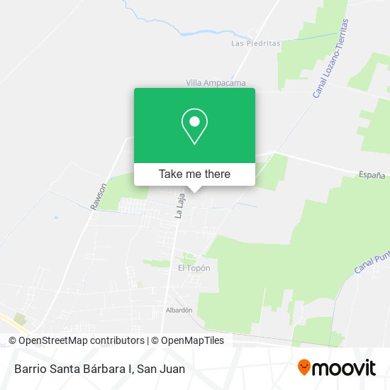 Mapa de Barrio Santa Bárbara I