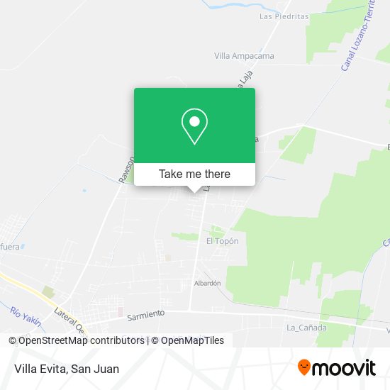 Mapa de Villa Evita