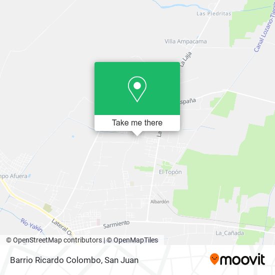 Mapa de Barrio Ricardo Colombo