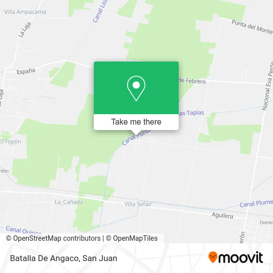 Batalla De Angaco map