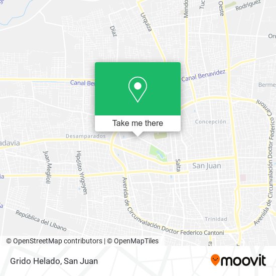 Mapa de Grido Helado