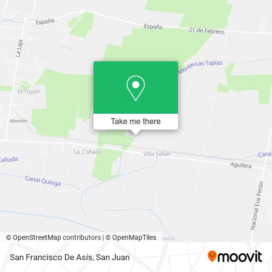 San Francisco De Asís map