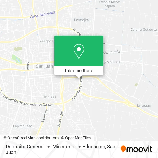 Depósito General Del Ministerio De Educación map