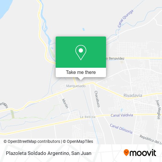 Mapa de Plazoleta Soldado Argentino