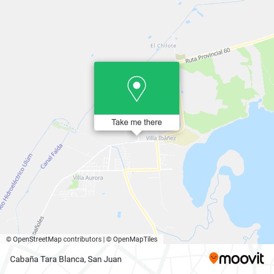 Mapa de Cabaña Tara Blanca