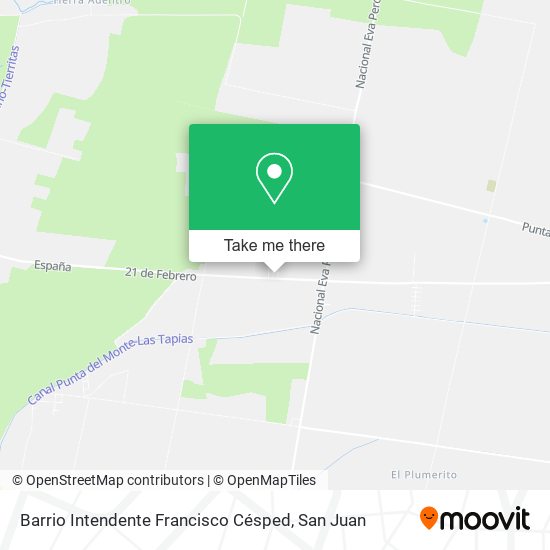 Mapa de Barrio Intendente Francisco Césped