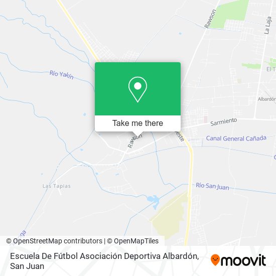 Escuela De Fútbol Asociación Deportiva Albardón map