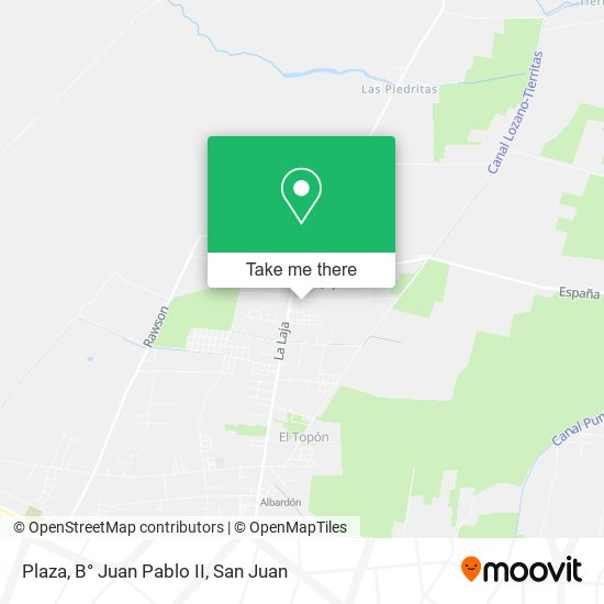 Plaza, B° Juan Pablo II map