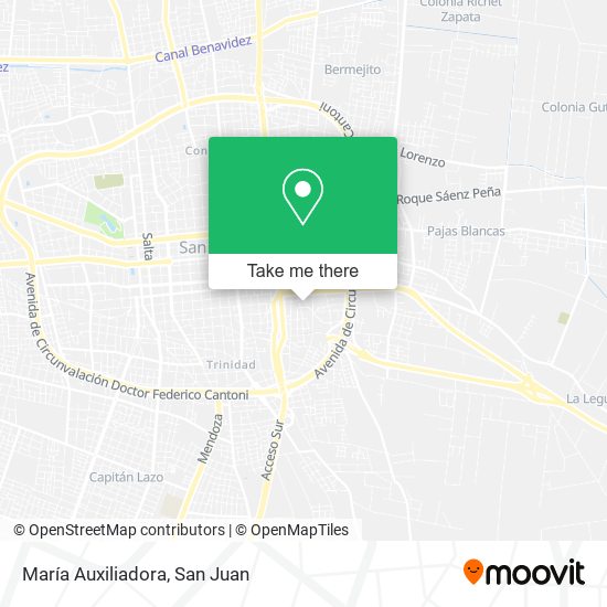 María Auxiliadora map