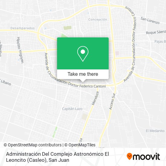 Administración Del Complejo Astronómico El Leoncito (Casleo) map