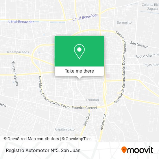 Registro Automotor N°5 map