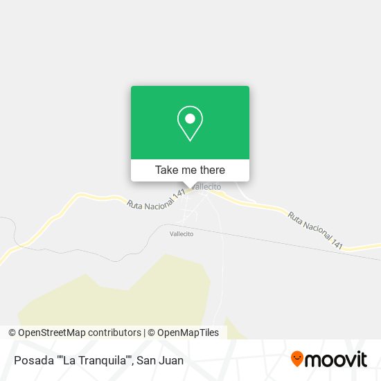 Mapa de Posada ""La Tranquila""