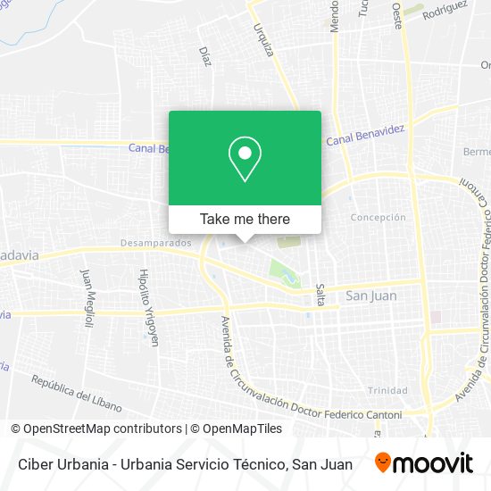 Ciber Urbania - Urbania Servicio Técnico map
