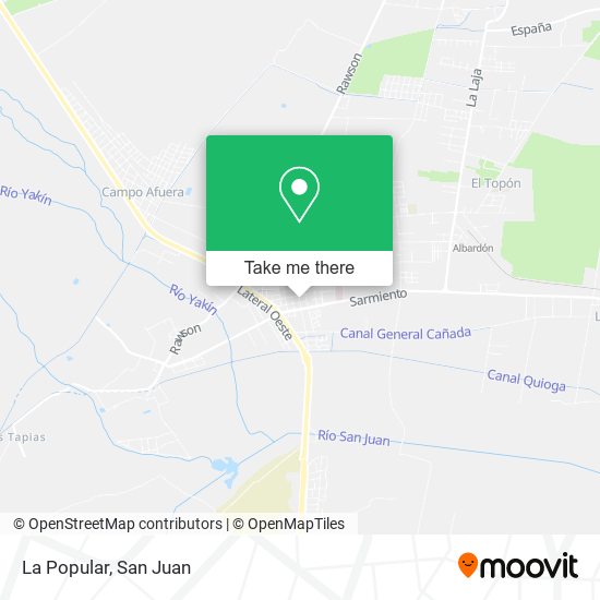 Mapa de La Popular