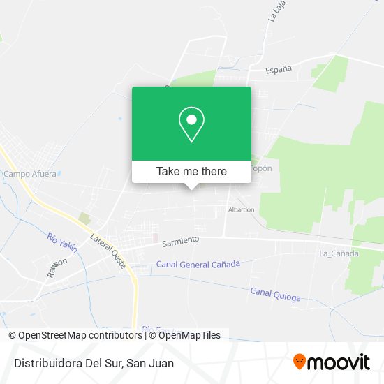 Distribuidora Del Sur map