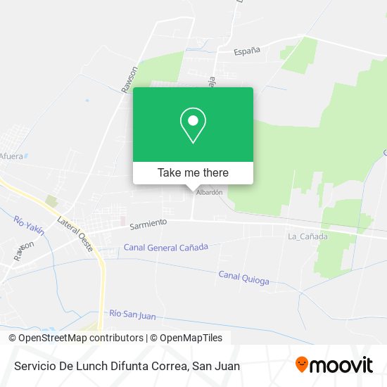 Servicio De Lunch Difunta Correa map