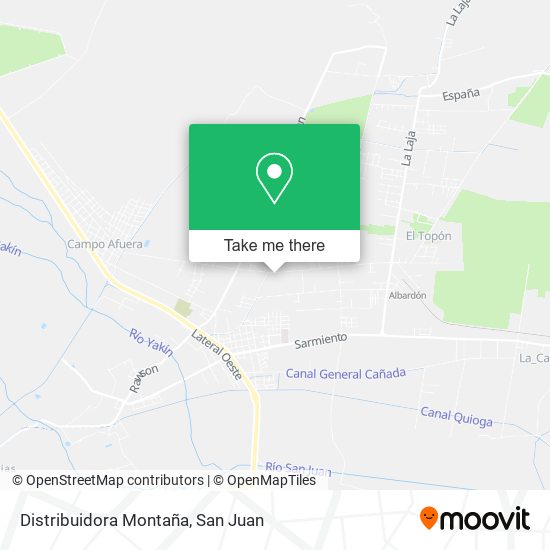 Distribuidora Montaña map